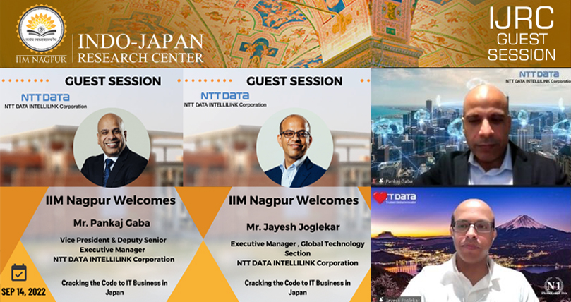 IJRC Guest Session: Mr Pankaj Gaba & Mr Jayesh Joglekar – “Cracking the Code to IT Business in Japan”