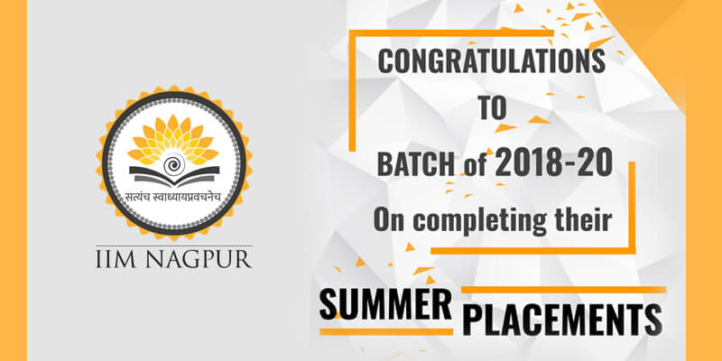 IIM Nagpur completed 100% Summer Placements for...
