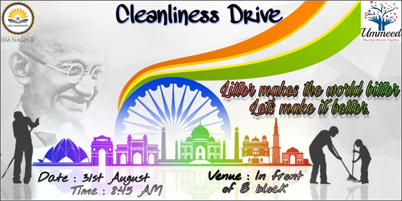 Campus Cleanliness Drive at IIM Nagpur