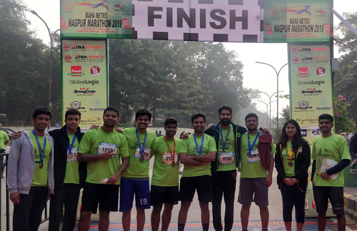 IIMN Students Run for a Cause at Maha Metro Nagpur Marathon 2019