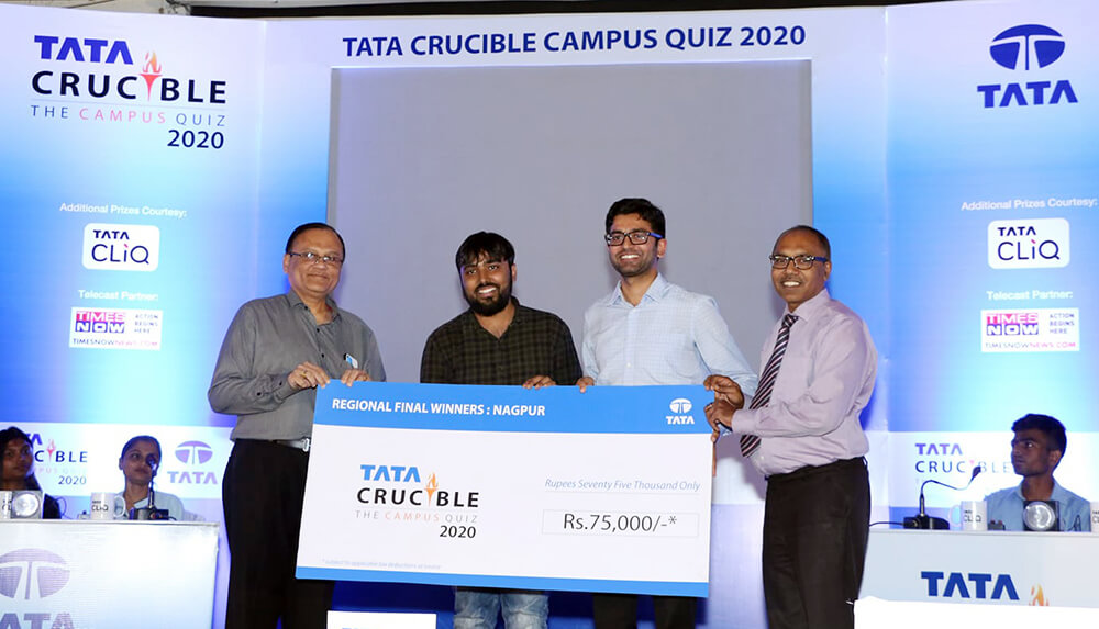 IIM Nagpur Students Win Regionals at Tata Crucible Campus Quiz