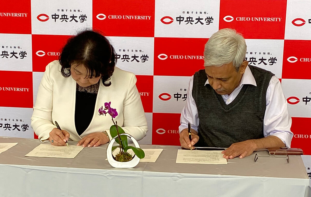IIMN signs agreement with Chuo University, GSoSM, Japan