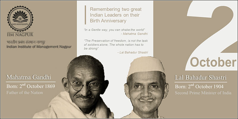 Celebrating Birth Anniversaries of Mahatma Gandhi and...