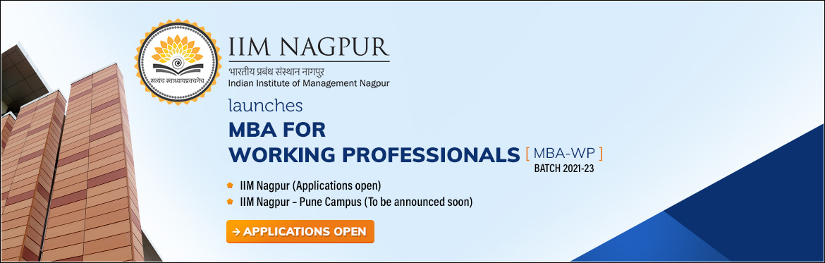 Applications open for MBA for Working Professionals...