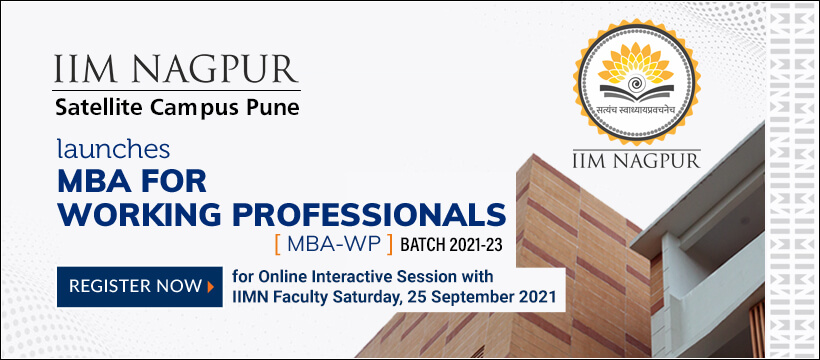 Online interactive session with IIM Nagpur faculty members to learn more about the MBA-WP programme at satellite campus Pune
