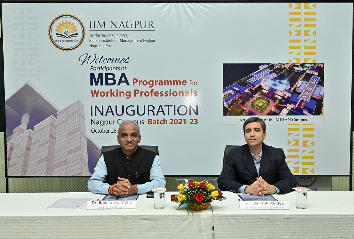 IIM Nagpur Inaugurates the first batch of MBA for Working Professionals
