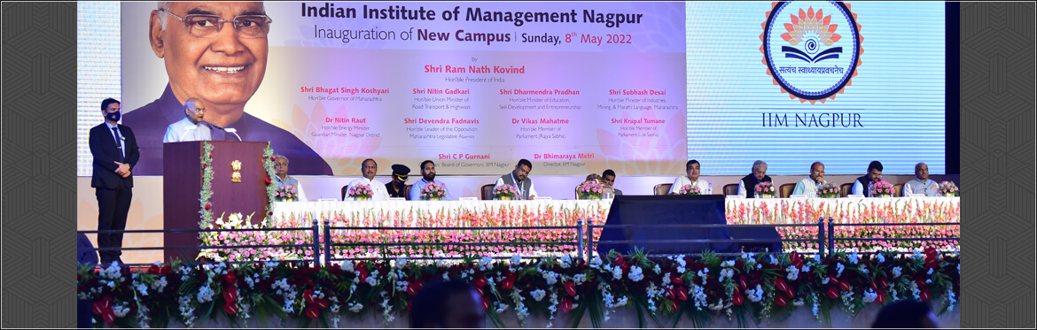 IIMN is training students to become job creators and not job seekers: Honourable President of India Shri Ram Nath Kovind