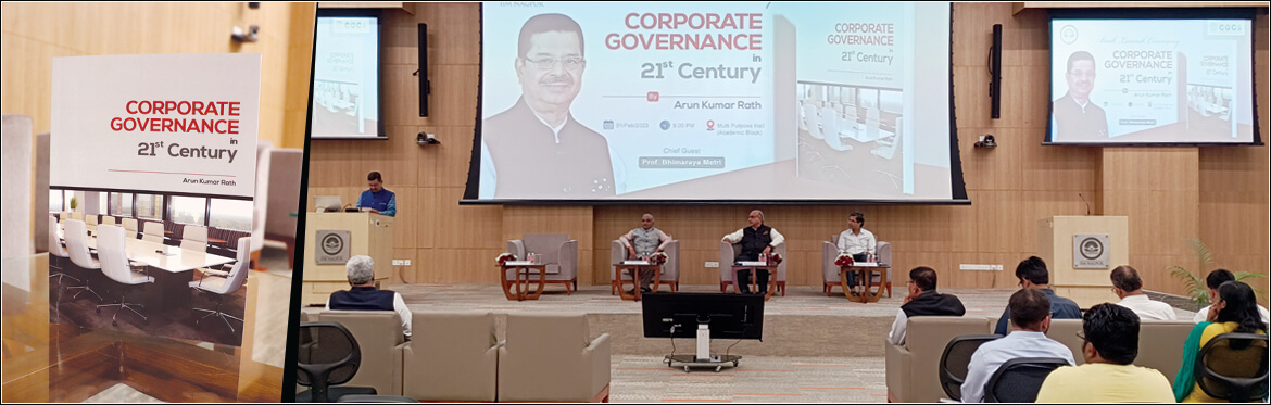 Director IIMN released Prof. Arun Kumar Rath’s book ‘Corporate Governance in the 21st Century’