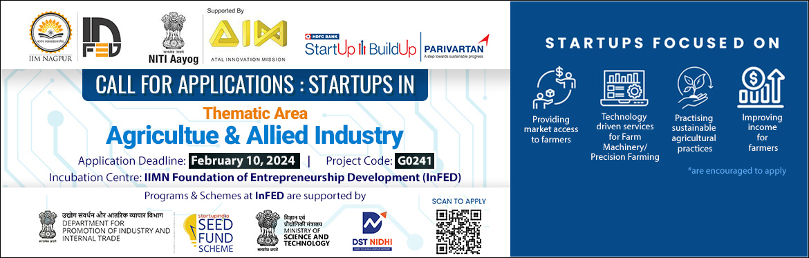 Applications invited from Startups in Agriculture & Allied Domain for HDFC’s Smart Parivartan Grants